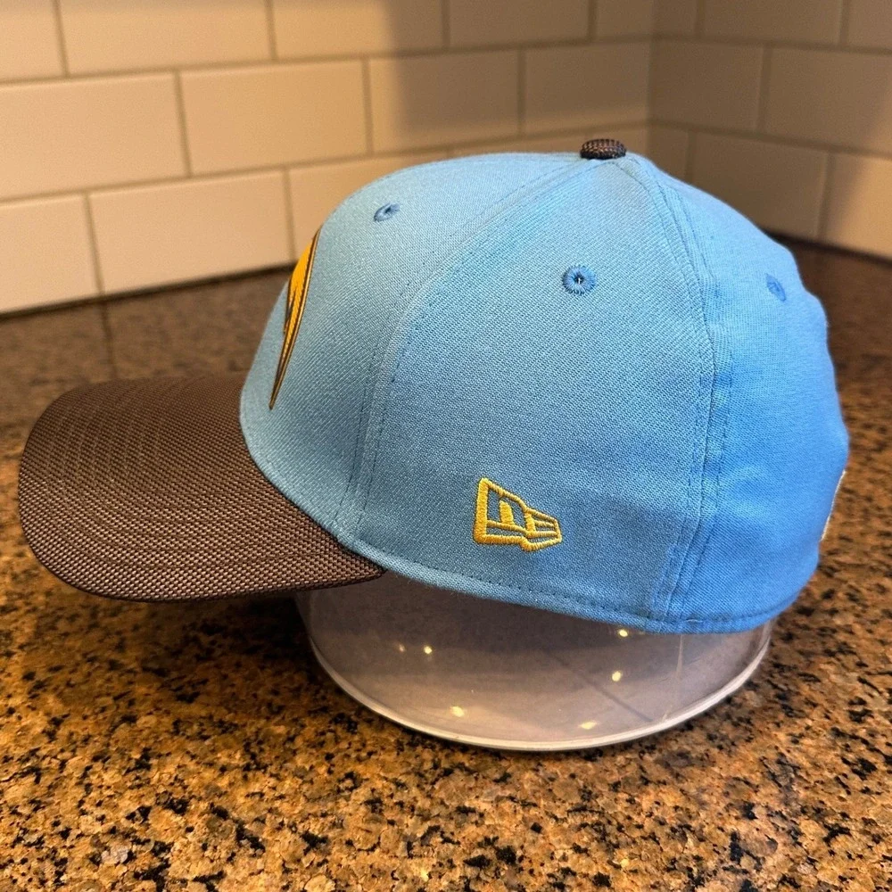 Los Angeles Chargers New Era 39THIRTY Flex‎ Hat Light Blue Charcoal Medium/Large